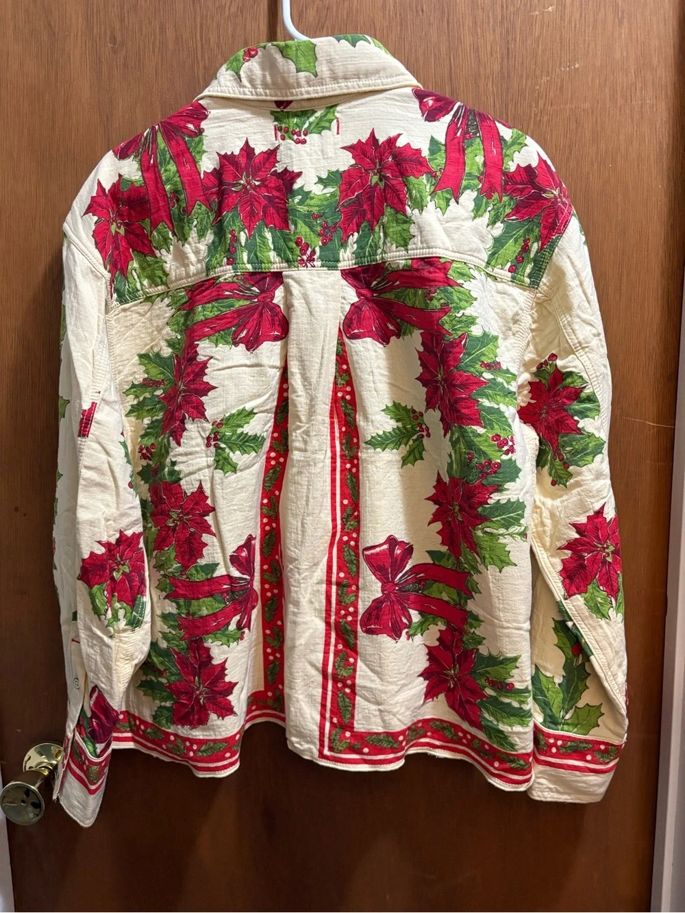 Free People We The Free Holiday Blooms Button Down Shirt